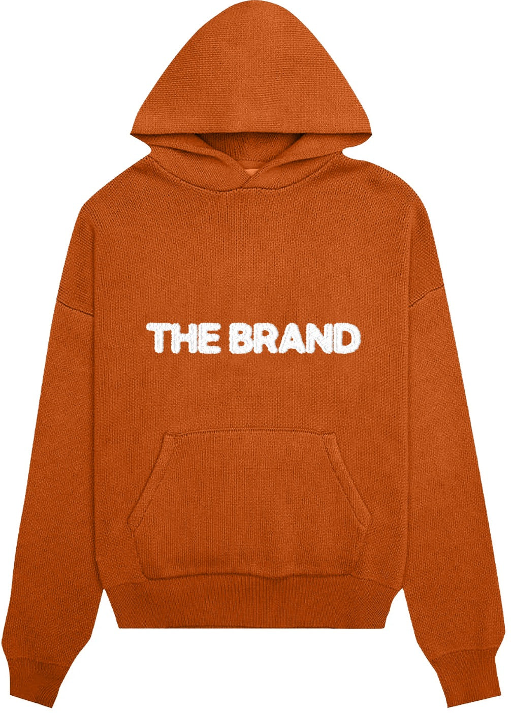 *PRE-ORDER* YOUNG & BUILDING "THE BRAND" KNIT HOODIE - Orange