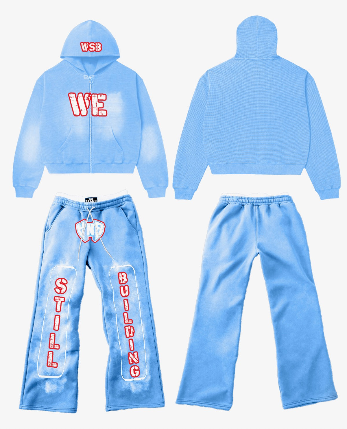 *PRE-ORDER* WSB PREMIUM FULL SWEATSUIT - Sky Blue