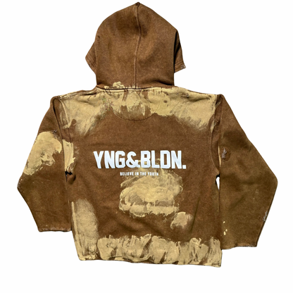 Y&B HEAVY FLEECE HOODIE (RUST)