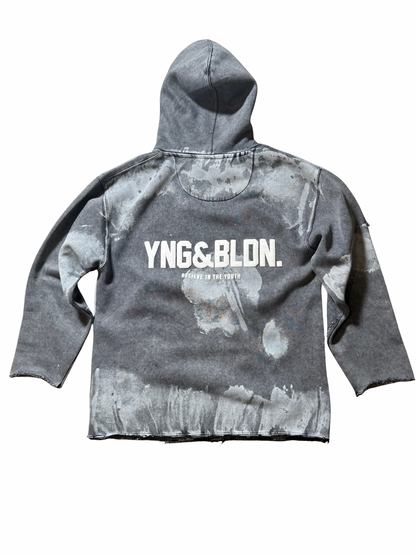 Y&B HEAVY FLEECE HOODIE (WOLF GRAY)
